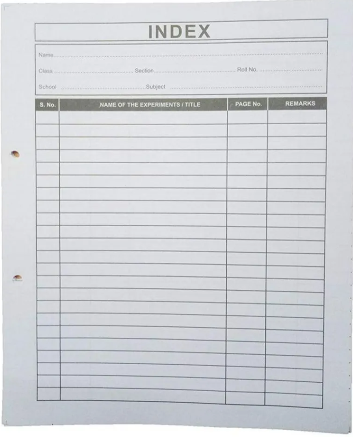 Index Card